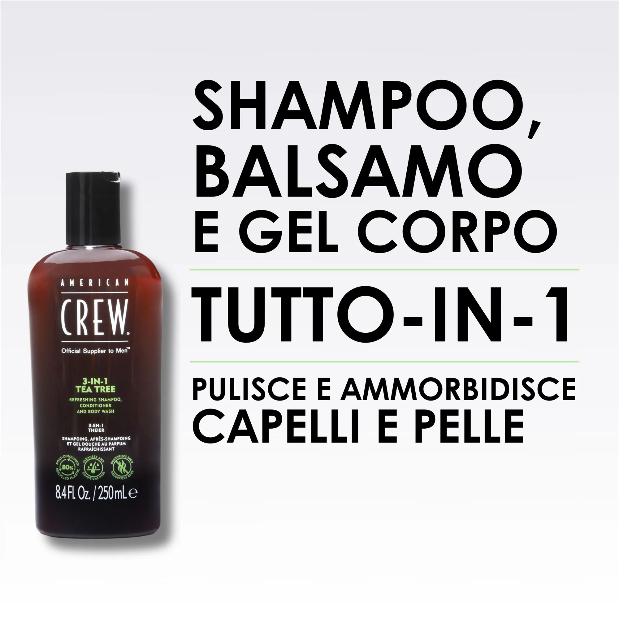 American Crew 3 in 1 Tea Tree 100 ml - Image 3