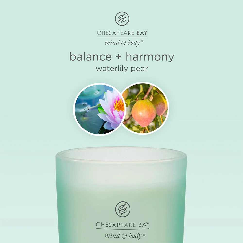 Chesapeake Bay Candle Balance & Harmony (Waterlily Pear) Media ce & Harmony (Waterlily Pear) - Image 4