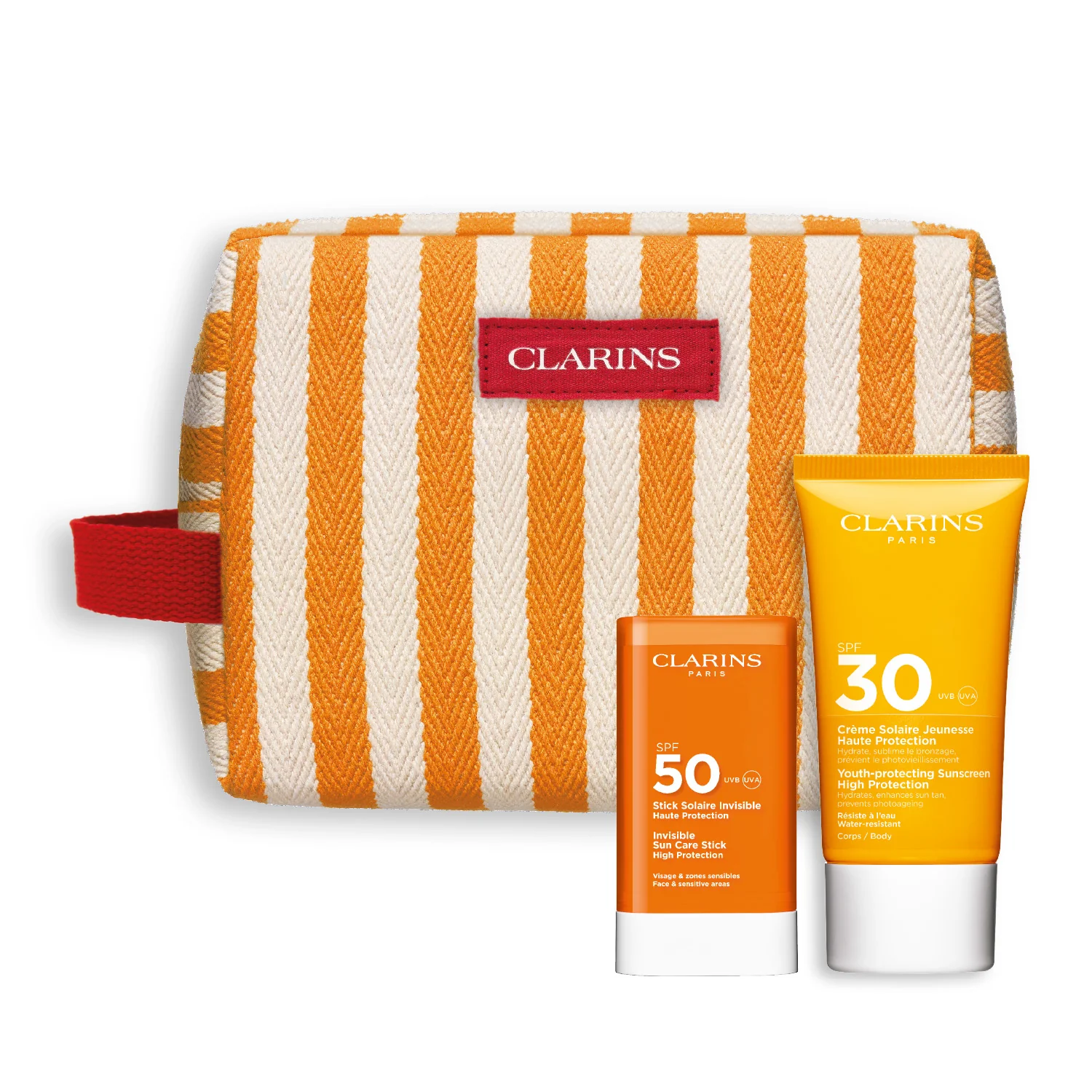 CLARINS Body Cream Spf30+ 75 Ml + Sun Stick Spf50+ + Trousse Set  3 pz - Image 2