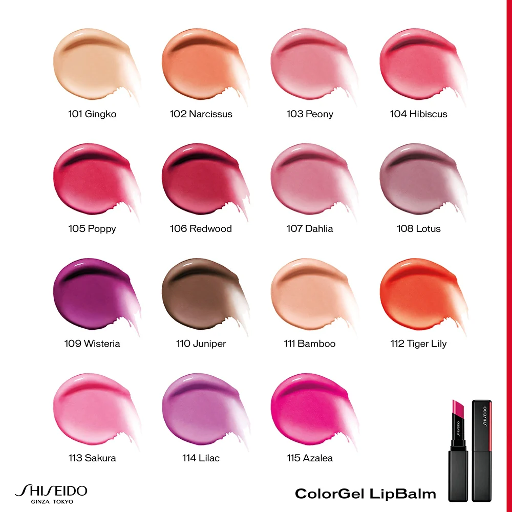 Shiseido Colorgel Lip Balm 112 Tiger Lily - Image 2