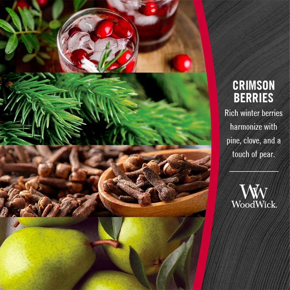 Woodwick Crimson Berries Piccola Berries - Image 2
