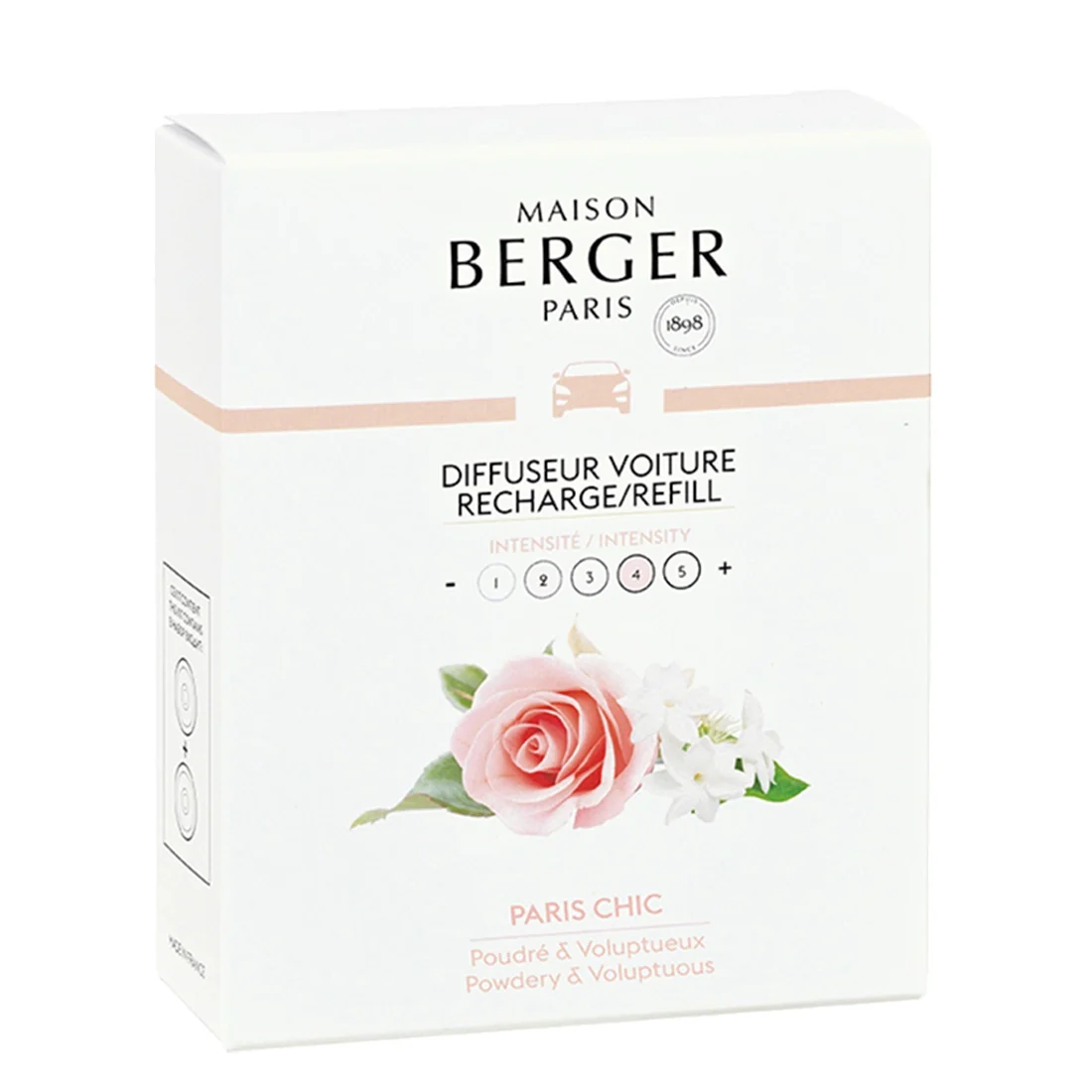Maison Berger Paris Diffuseur Voiture Recharge Paris Chic 2x17gr eur Voiture Recharge Paris Chic