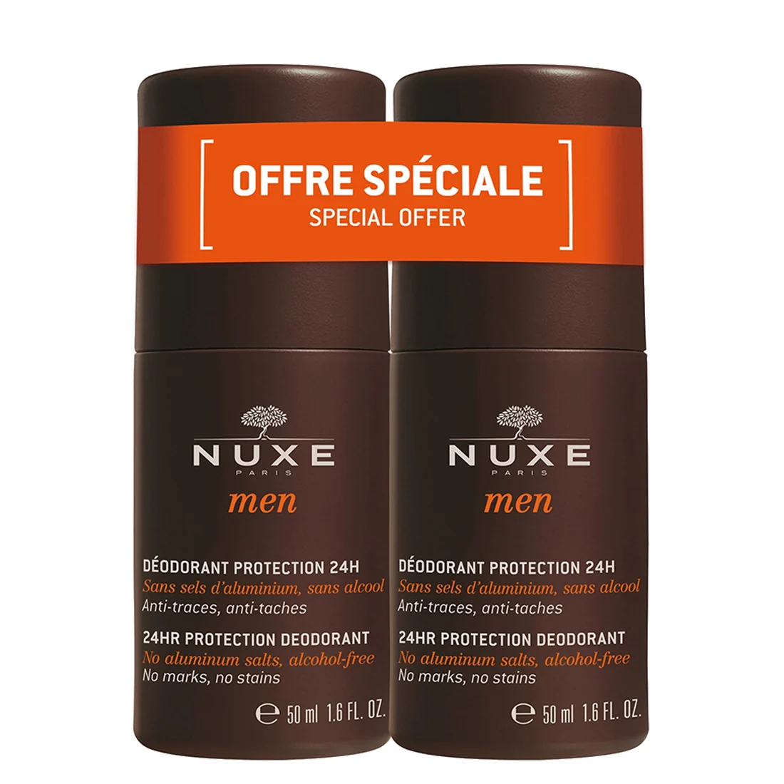 Nuxe Duo Men Dèodorant Protection 24H 2x50 ml