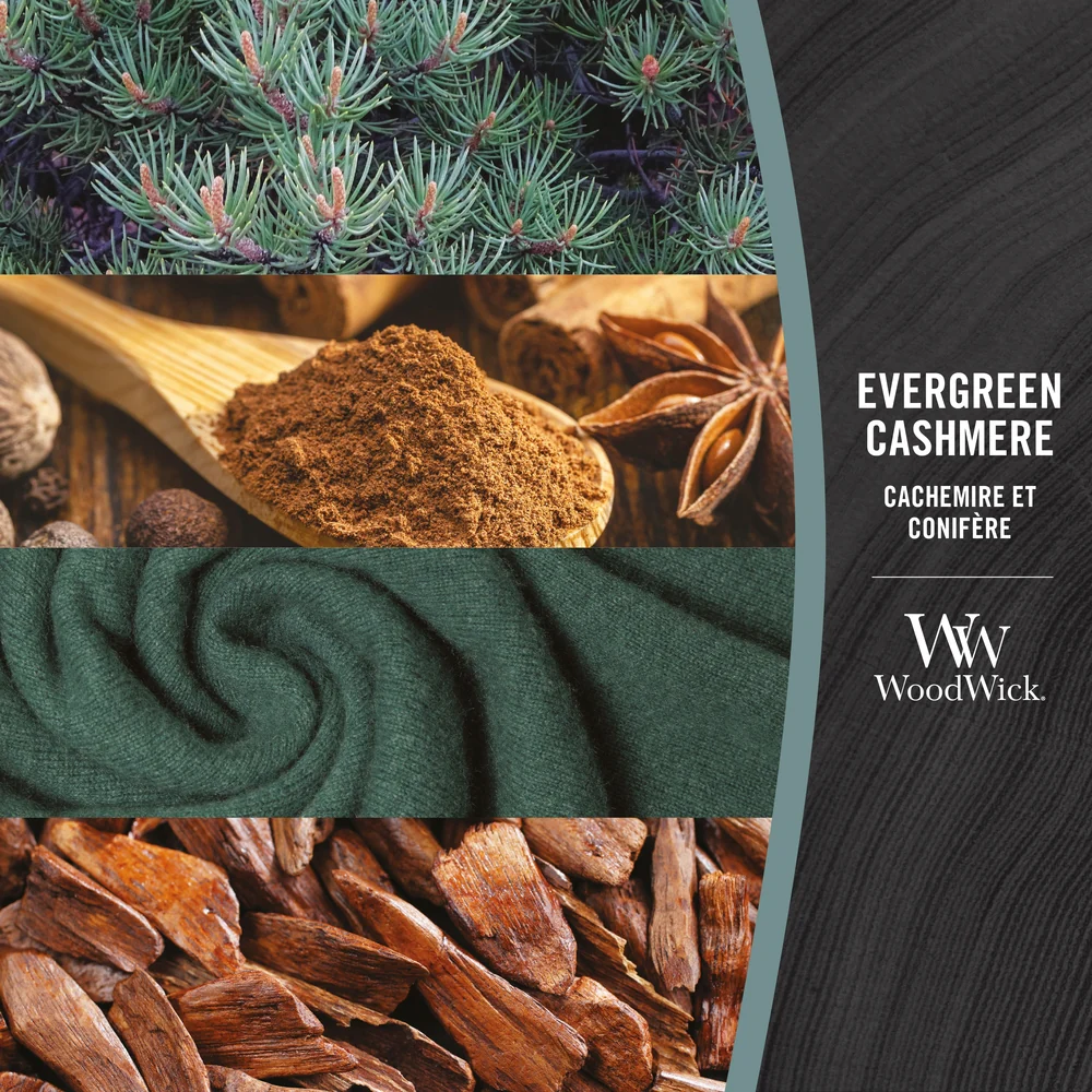 Woodwick Evergreen Cashmere Media reen Cashmere - Image 3