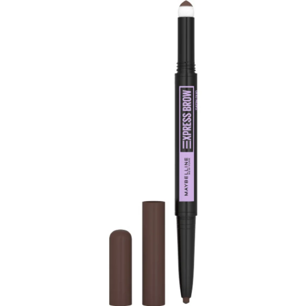 Maybelline New York Express Brow Satin Duo 2in1 04 Dark Brown - Image 2