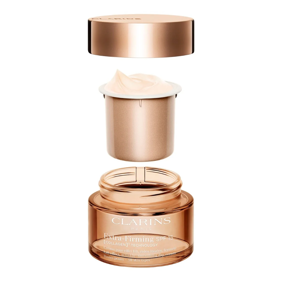 Clarins Extra-Firming Jour Collagen Technology Peaux Seches Recharge 50 ml - Image 2