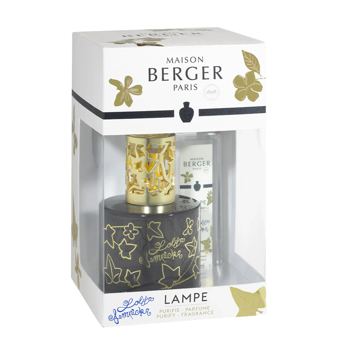Maison Berger Paris Lampe Lolita Lempicka Noire + Ricarica 250 ml Set V3