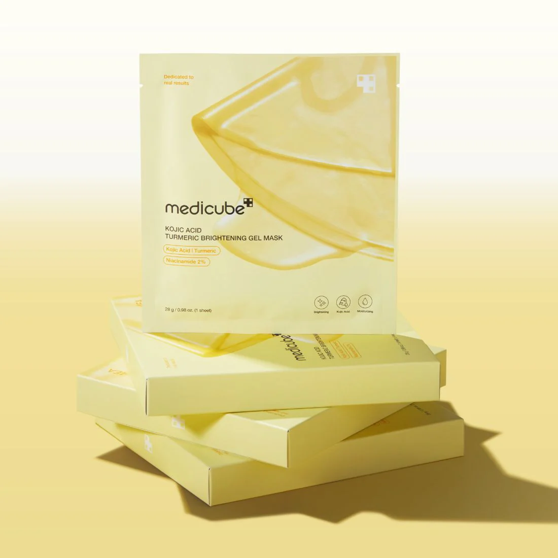 MEDICUBE Kojic Acid Turmeric Brightening Gel Mask 4 pz - Image 3