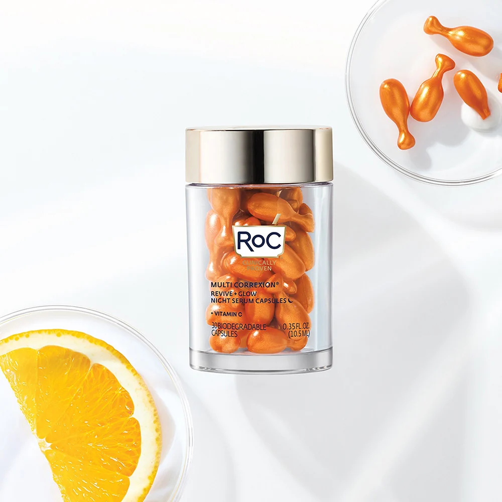 Roc Multi Correxion Renouveau + Éclat Capsules Sérum Nuit 30 capsule exion Renouveau + Éclat Capsules Sérum Nuit - Image 3
