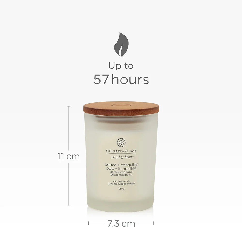 Chesapeake Bay Candle Peace & Tranquility (Cashmere Jasmine) Media  & Tranquility (Cashmere Jasmine) - Image 3