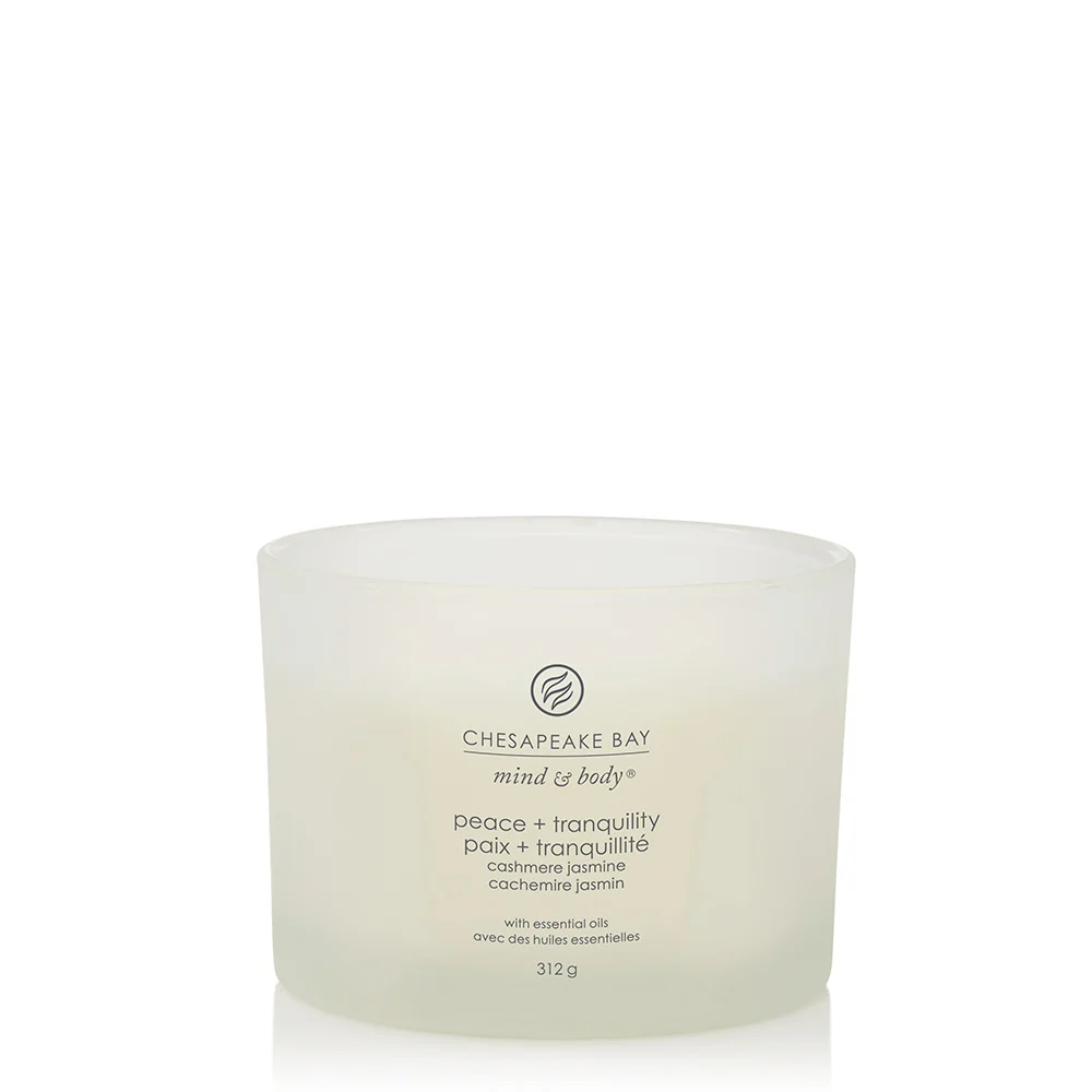 Chesapeake Bay Candle Peace & Tranquility (Cashmere Jasmine) 3 stoppini anquility (Cashmere Jasmine) - Image 2