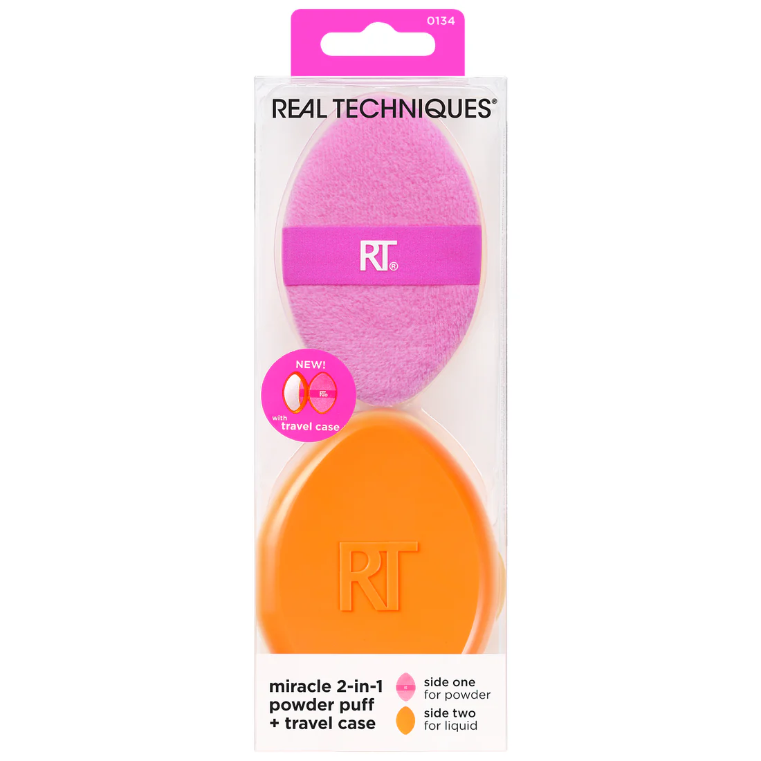 Real Techniques Miracle 2 In 1 Powder Puff + Travel Case - Image 3