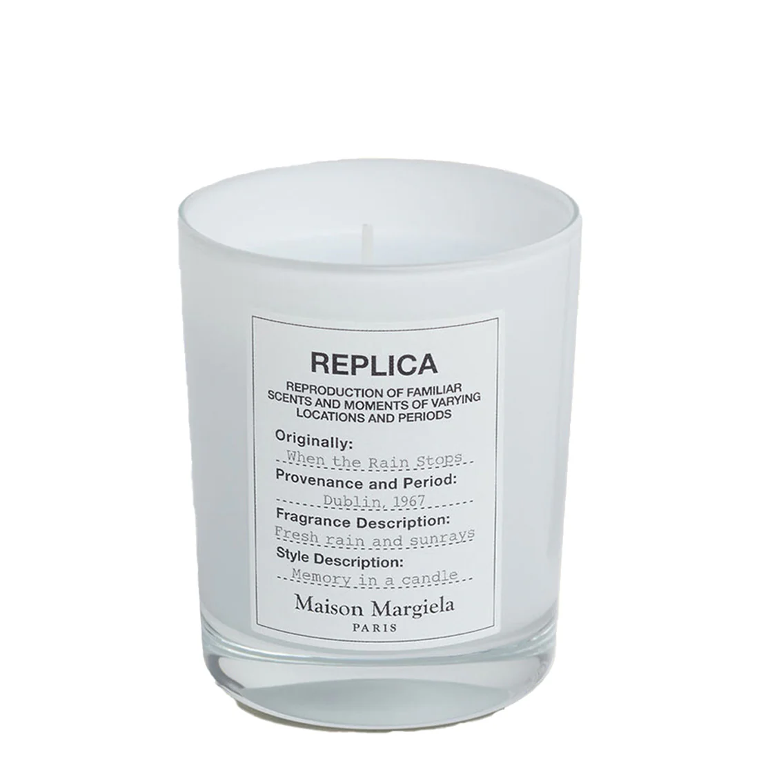 Maison Margiela Replica When The Rain Stops Candle 165 gr