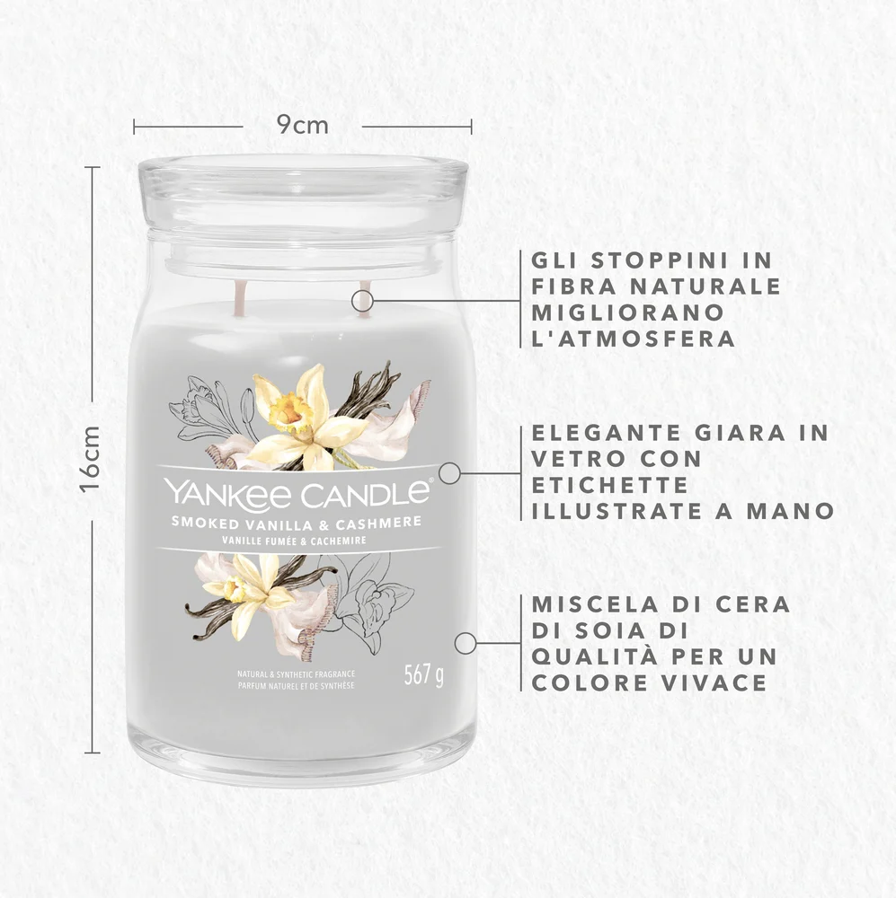 Yankee Candle Smoked Vanilla & Cashmere Signature Grande  Vanilla & Cashmere Signature - Image 3