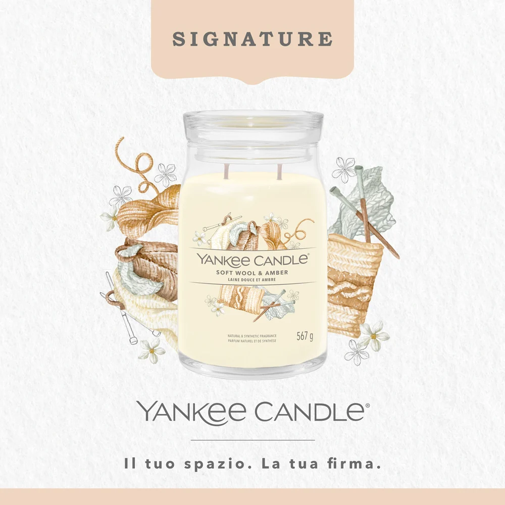 Yankee Candle Soft Wool & Amber Signature Grande ool & Amber Signature - Image 3