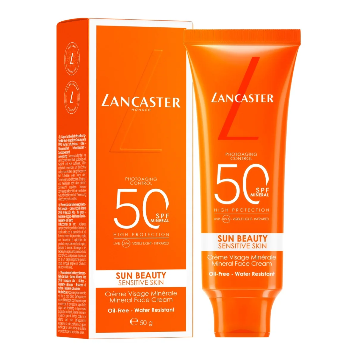 Lancaster Sun Beauty Sensitive Skin Mineral Face Cream Spf50 - Image 2