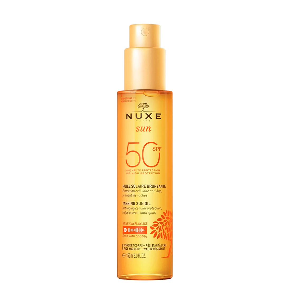 Nuxe Sun Huile Solaire Bronzante Spf50