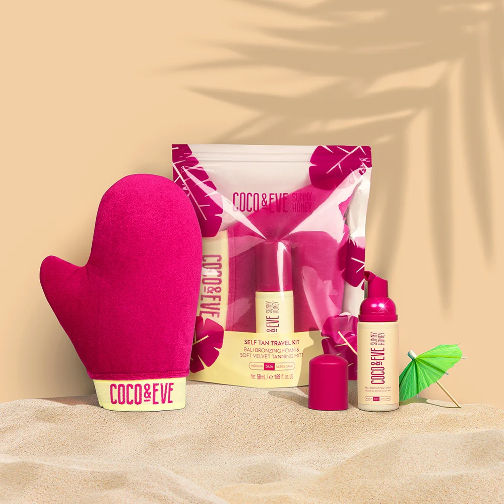 Coco&Eve Sunny Honey Self Tan Travel Kit Medium Set V1 - Image 3
