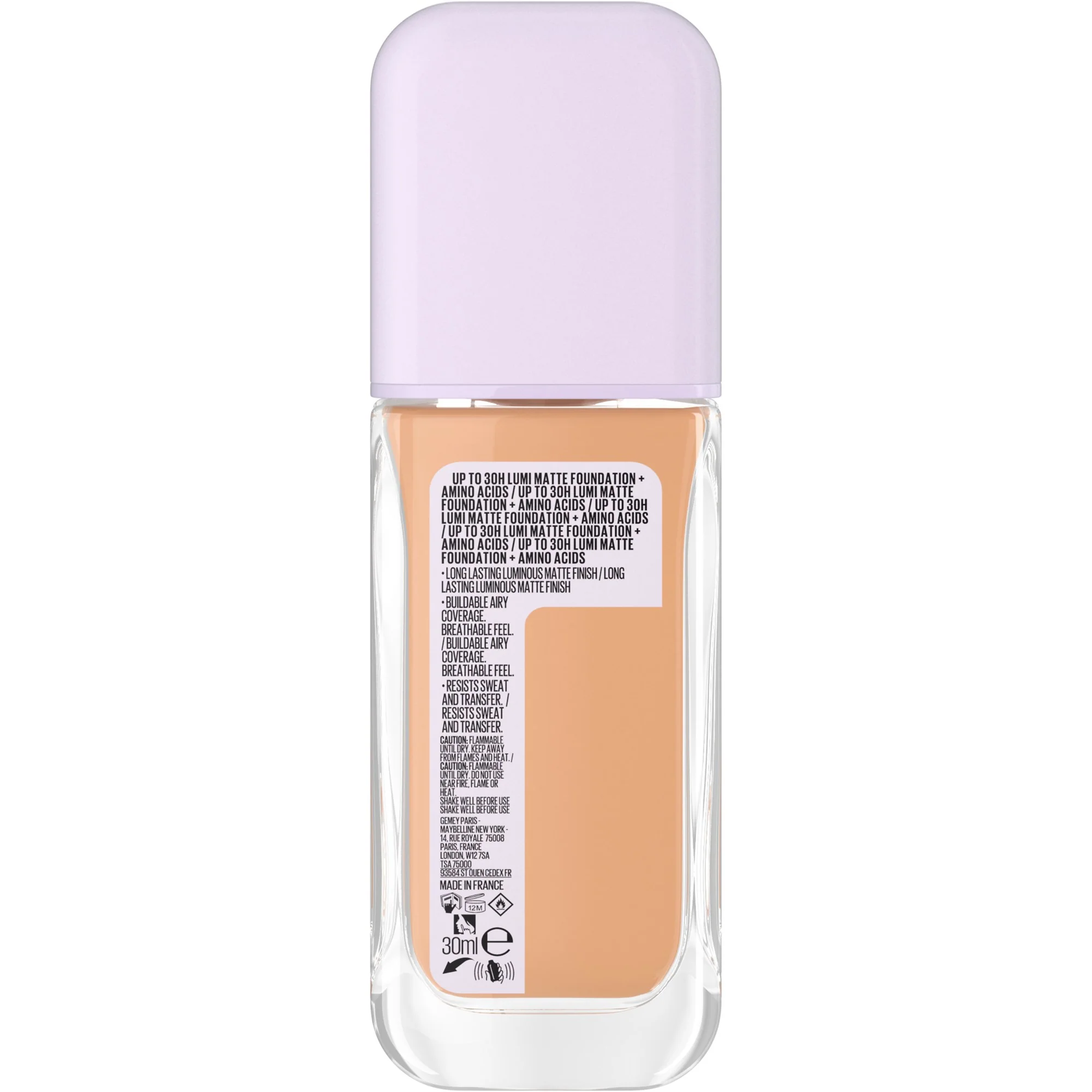 Maybelline New York Superstay Lumi Matte 30H Foundation 129 - Image 3