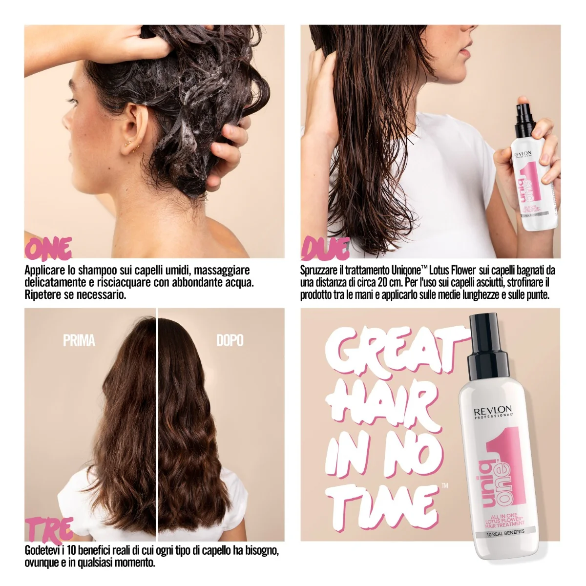 Revlon Professional Uniqone Hair Treatment Lotus 150 ml - Image 3