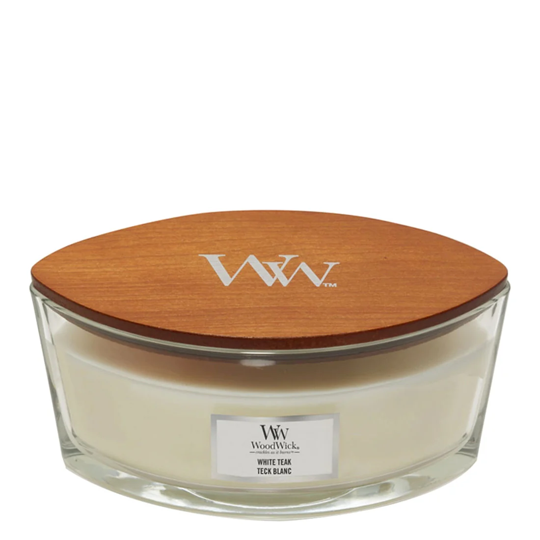 Woodwick White Teak Ellipse eak