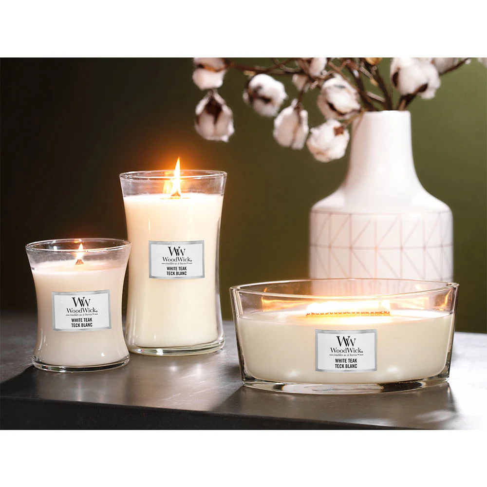 Woodwick White Teak Ellipse eak - Image 2